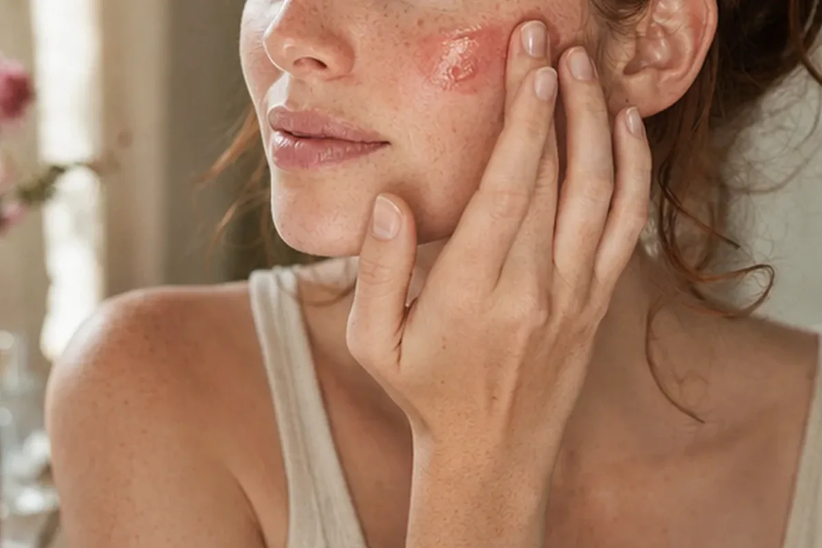 Authentische Beauty-Routine passend zum Thema Foundation bei Rötungen