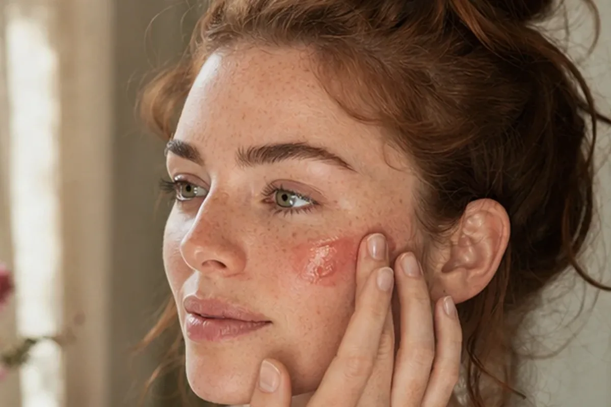 Authentischer Wohlfühlmoment passend zum Beauty-Thema Bronzer für trockene Haut