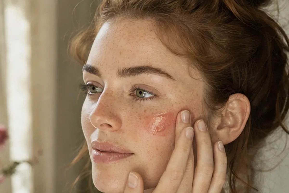 Authentische Beauty-Routine passend zum Thema Concealer für trockene Haut