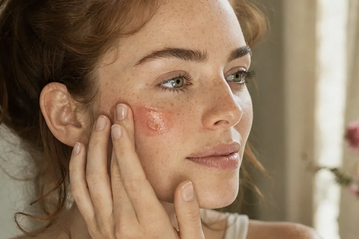 Authentischer Wohlfühlmoment passend zum Beauty-Thema Foundation für einen natürlichen Look