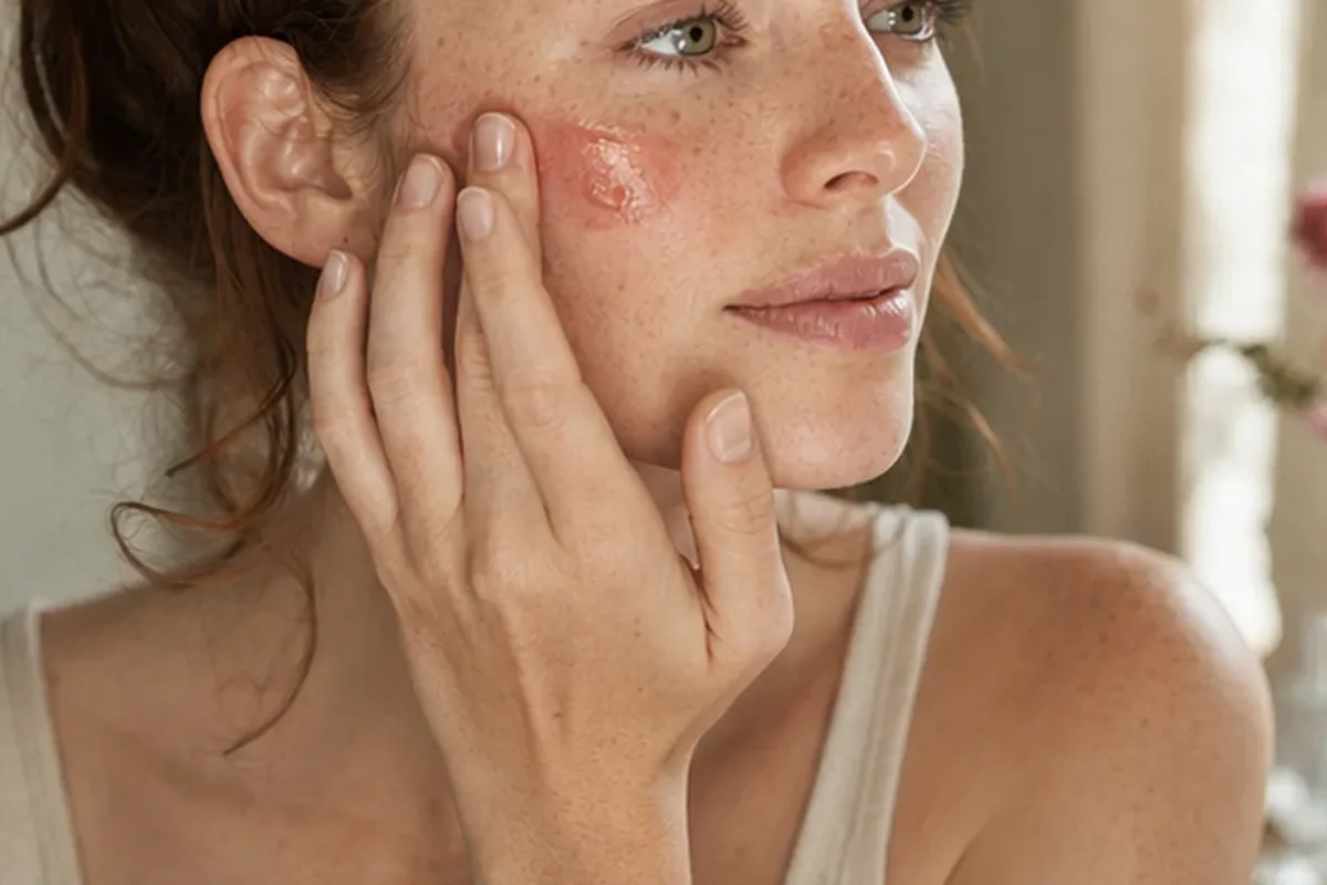 Emotionaler und authentischer Anwendungsmoment rund um Skin Tint für ölige Haut