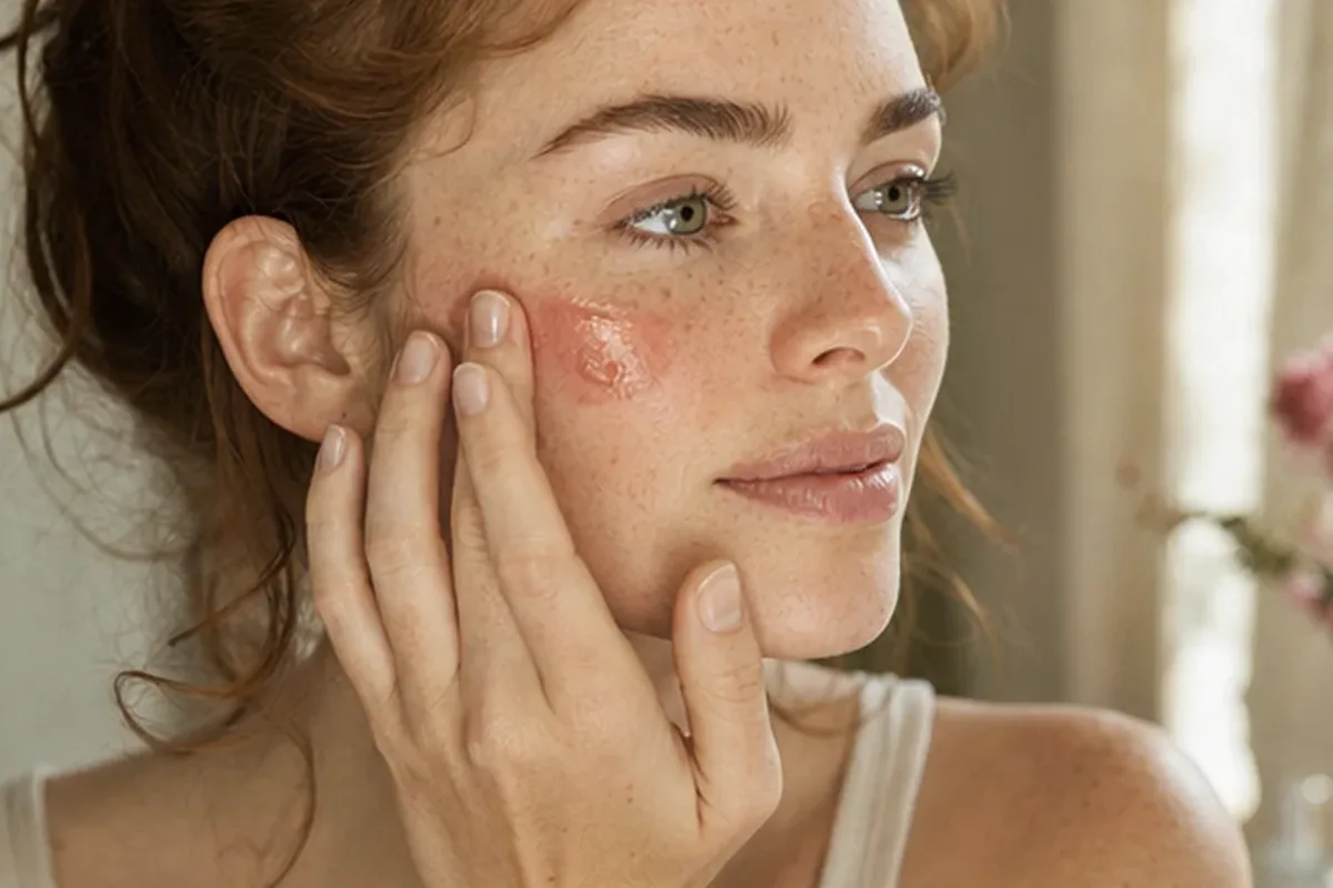 Redaktioneller Beauty-Moment zur Ausgangslage bei Bronzer bei großen Poren