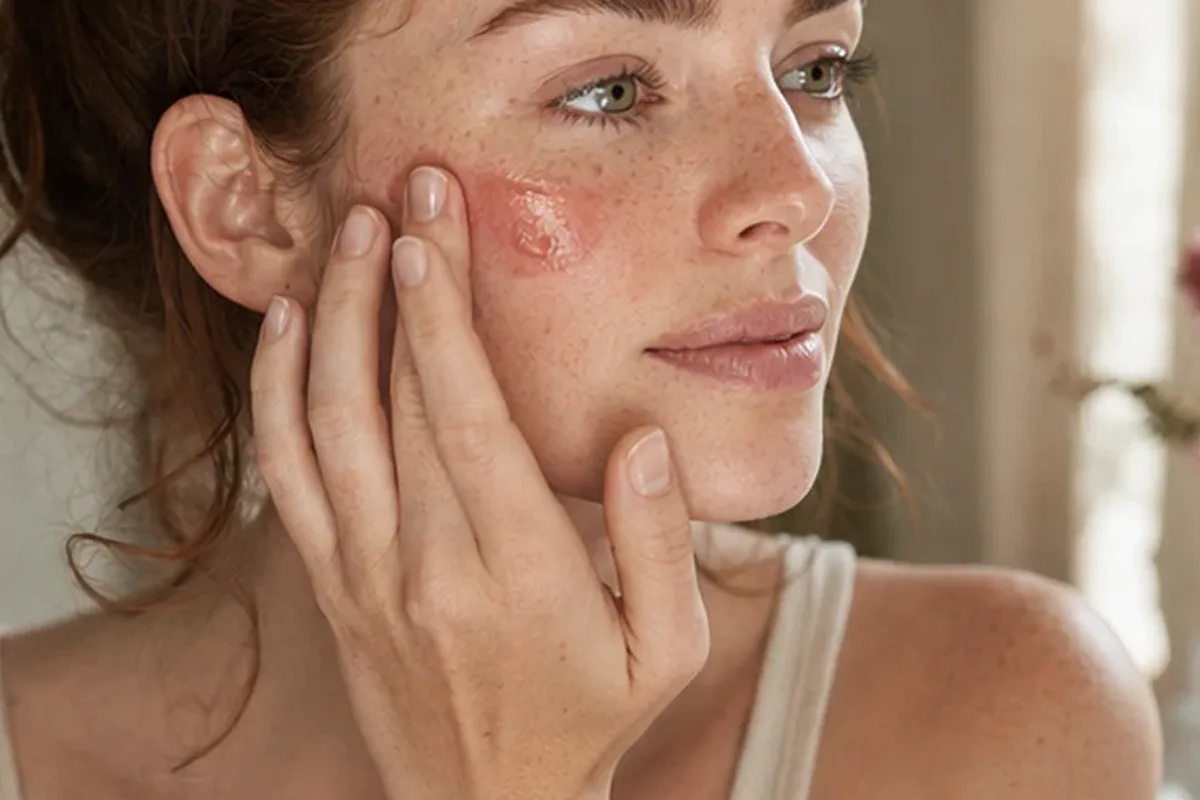 Redaktioneller Beauty-Moment zur Ausgangslage bei Foundation bei großen Poren