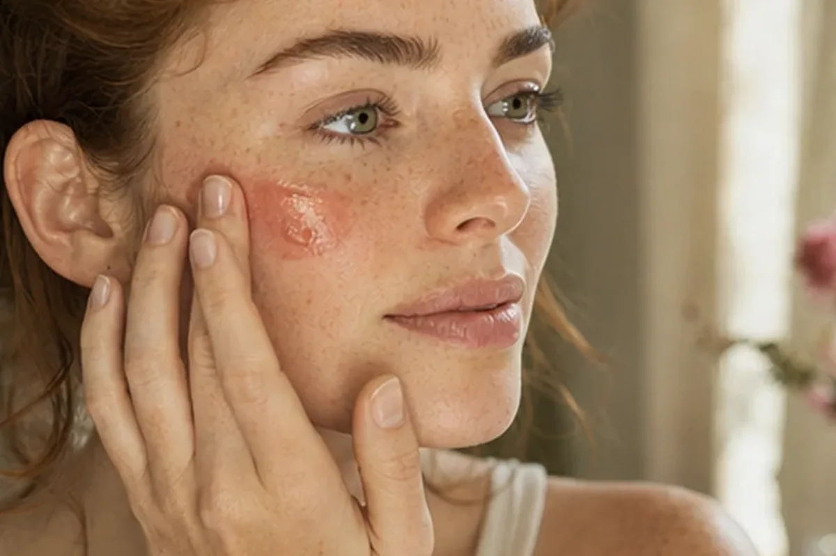 Authentischer Wohlfühlmoment passend zum Beauty-Thema Make-up