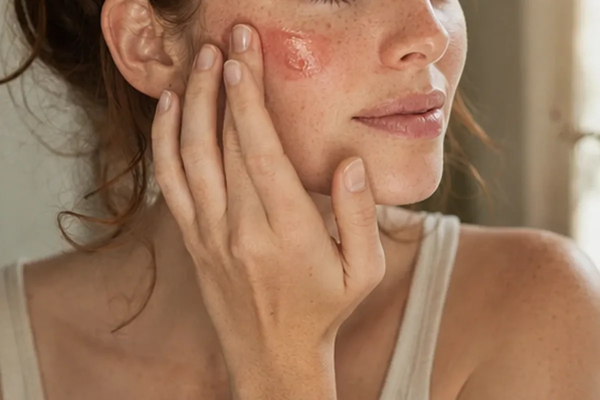 Hochwertige Beauty-Inszenierung zu Auswahlkriterien für Setting Spray bei Rötungen