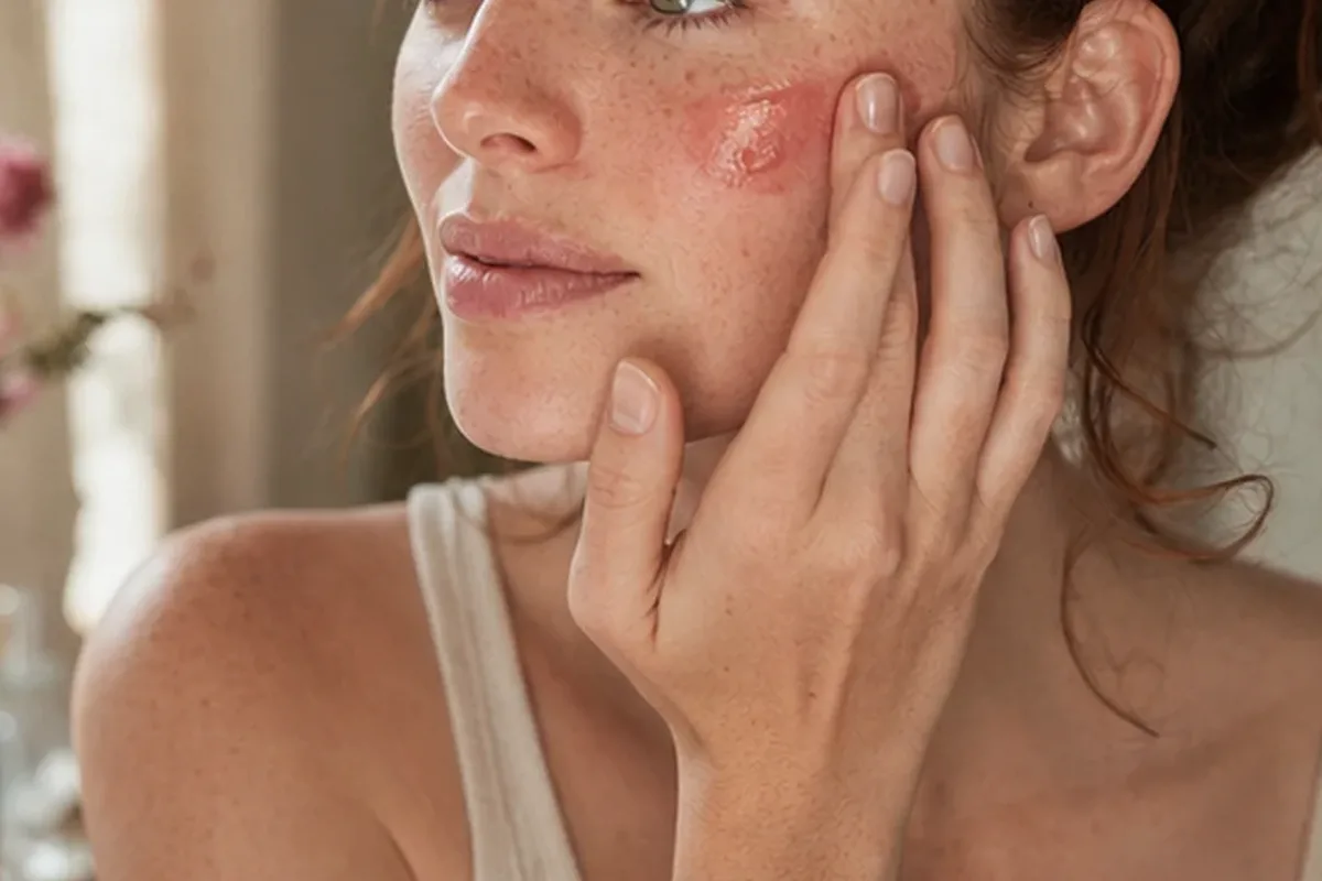 Redaktionelle Detailaufnahme zur Orientierung bei Make-up