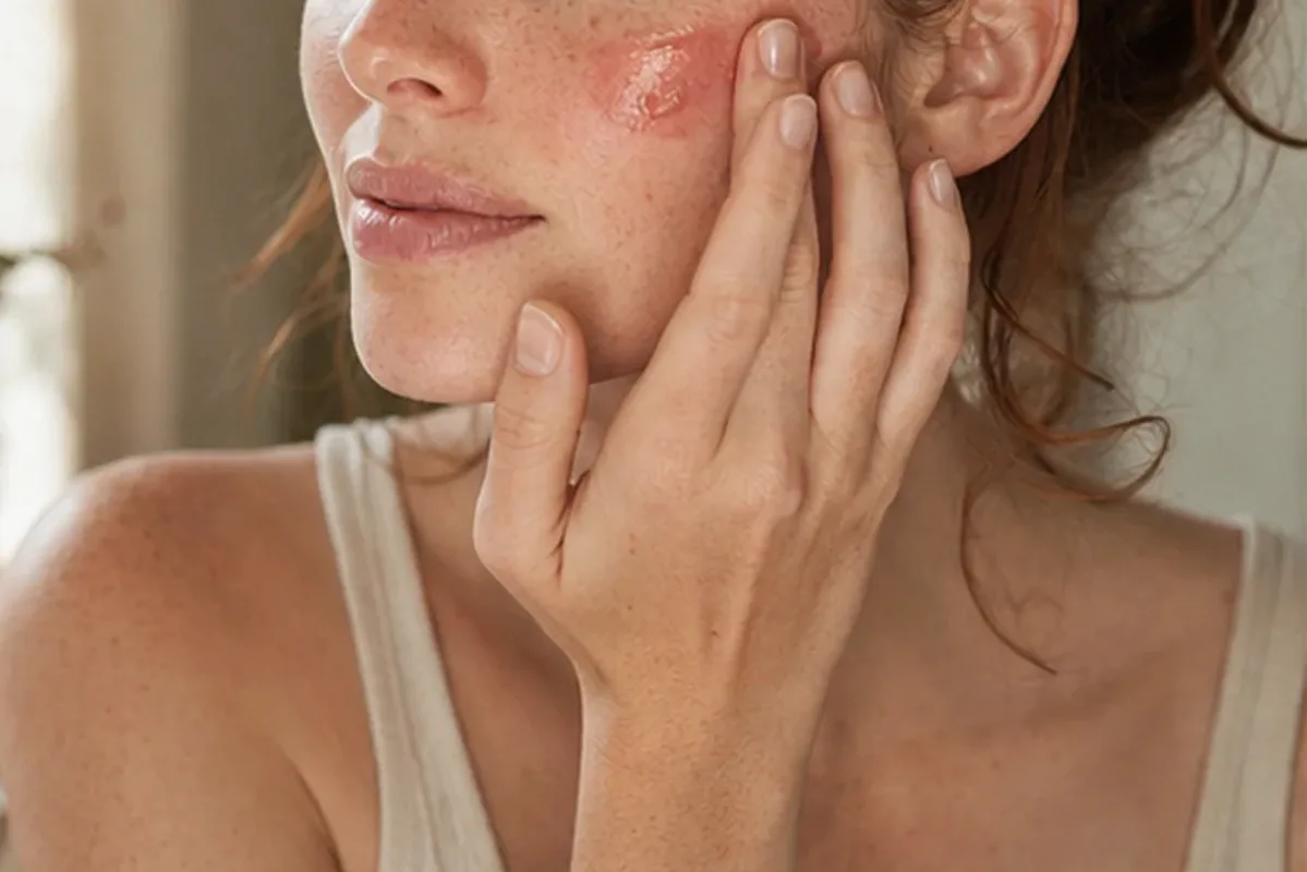 Emotionaler und authentischer Anwendungsmoment rund um Skin Tint für ölige Haut