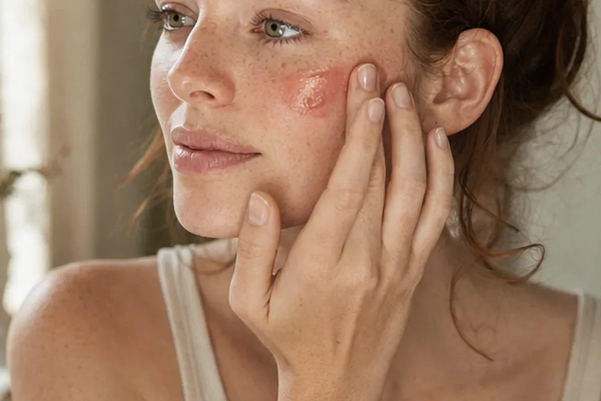 Redaktioneller Beauty-Moment zur Ausgangslage bei Setting Spray für ölige Haut