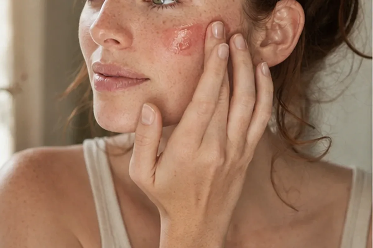 Emotionaler und authentischer Anwendungsmoment rund um Concealer für empfindliche Haut