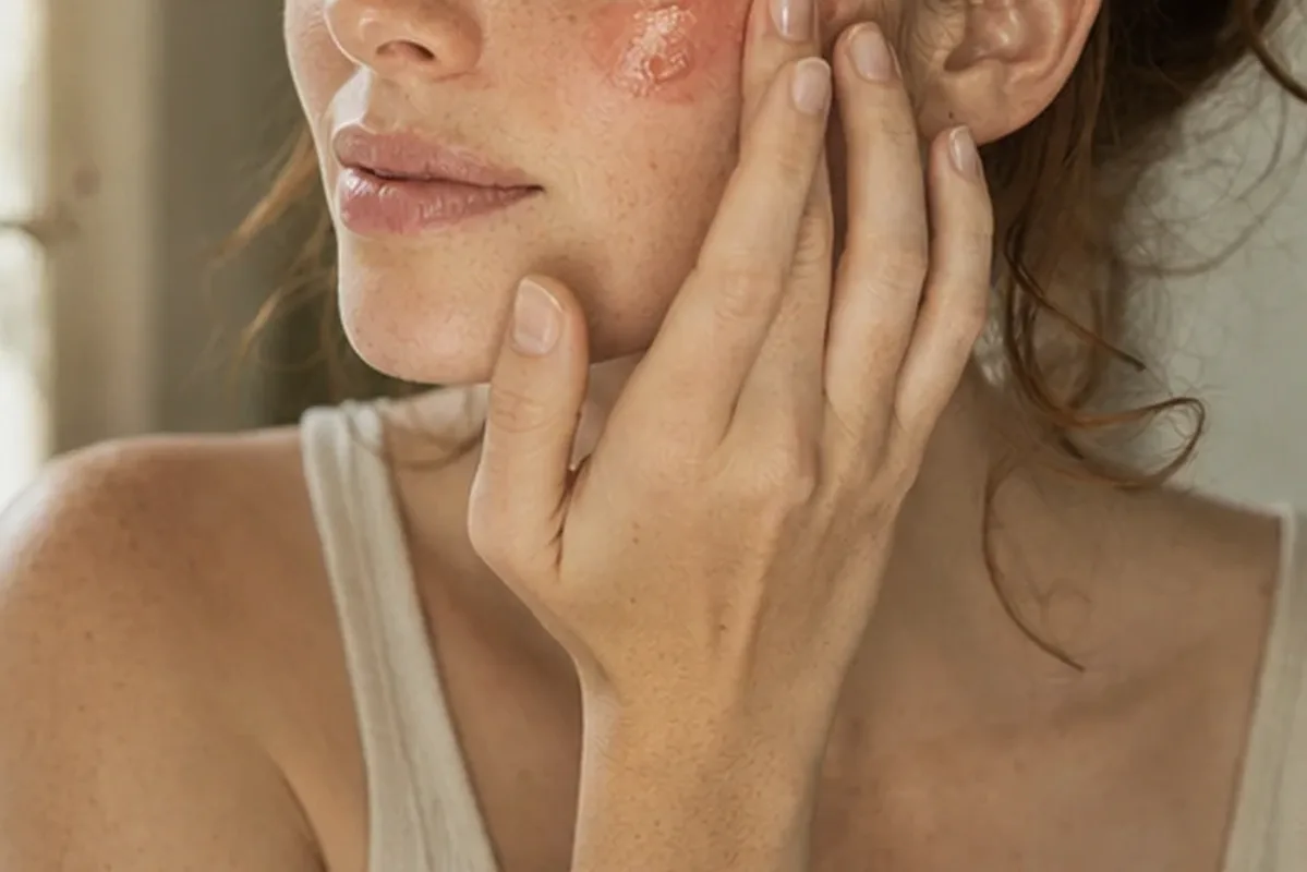 Redaktioneller Beauty-Moment zur Ausgangslage bei Lip Tint für reife Haut
