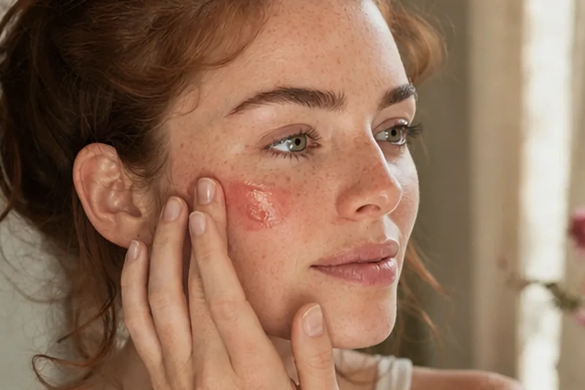 Authentischer Wohlfühlmoment passend zum Beauty-Thema Make-up-Pinsel für einen natürlichen Look