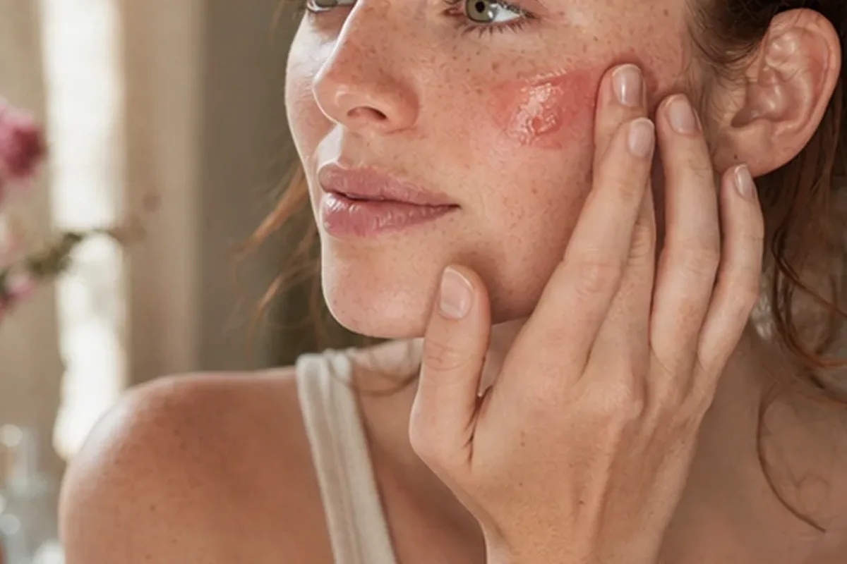 Redaktionelle Detailaufnahme zur Orientierung bei Lidschatten für langen Halt