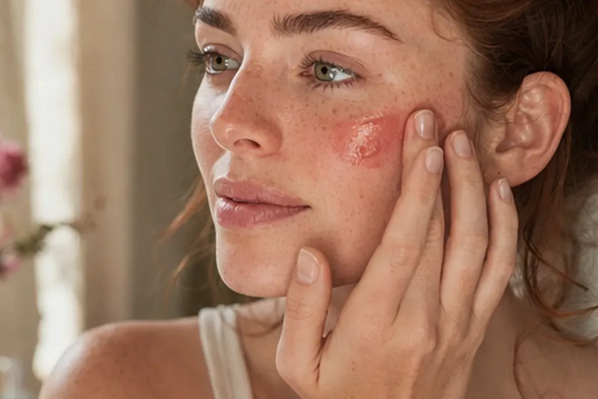 Authentischer Wohlfühlmoment passend zum Beauty-Thema Skin Tint für einen natürlichen Look