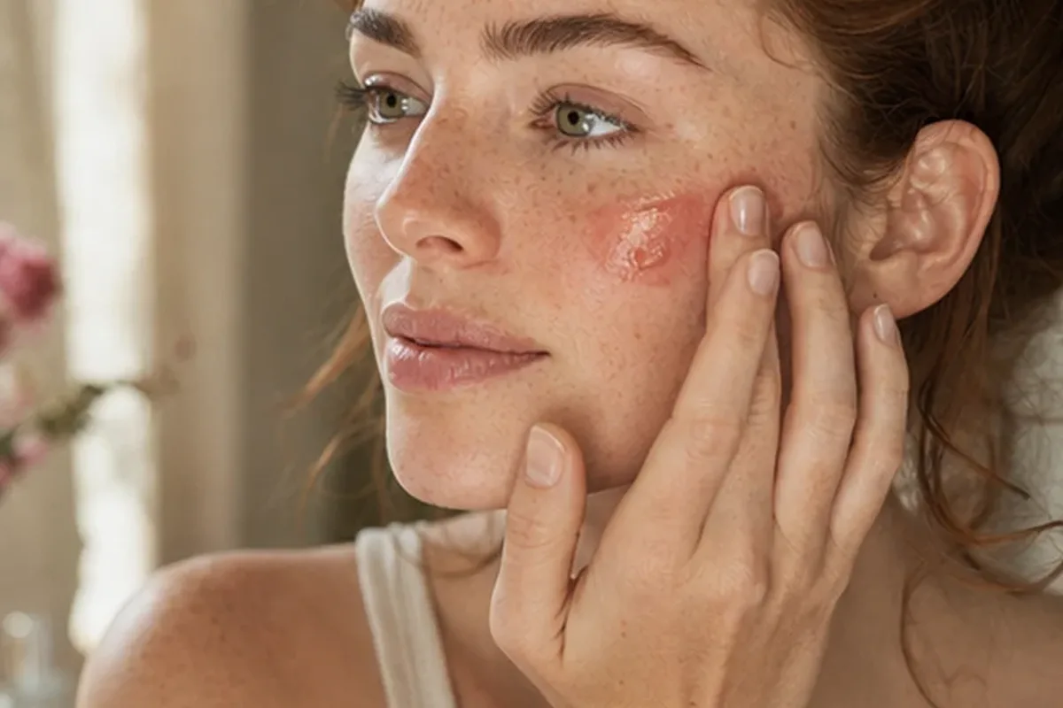 Redaktionelle Detailaufnahme zur Orientierung bei Skin Tint für empfindliche Haut