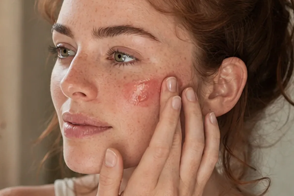 Redaktionelle Detailaufnahme zur Orientierung bei Primer für reife Haut