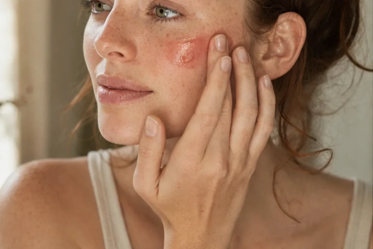 Authentischer Wohlfühlmoment passend zum Beauty-Thema Foundation für einen natürlichen Look