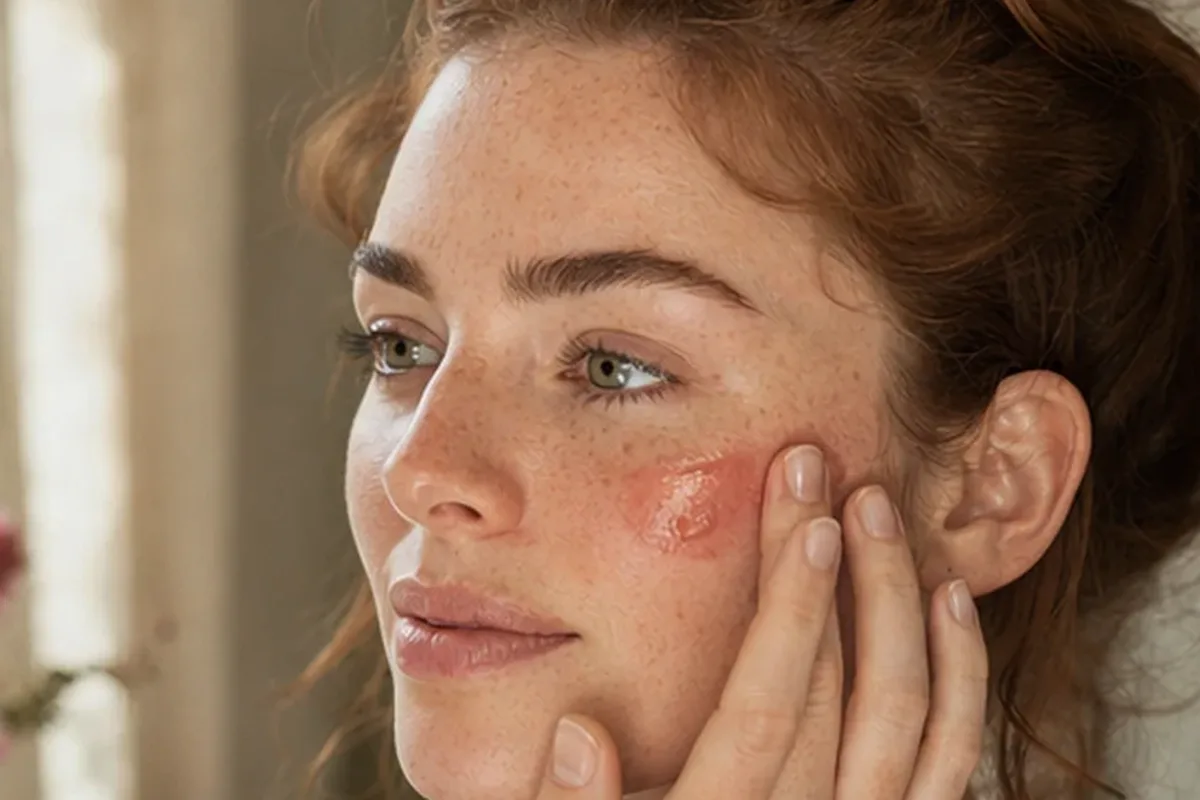 Authentischer Wohlfühlmoment passend zum Beauty-Thema Rouge für einen natürlichen Look
