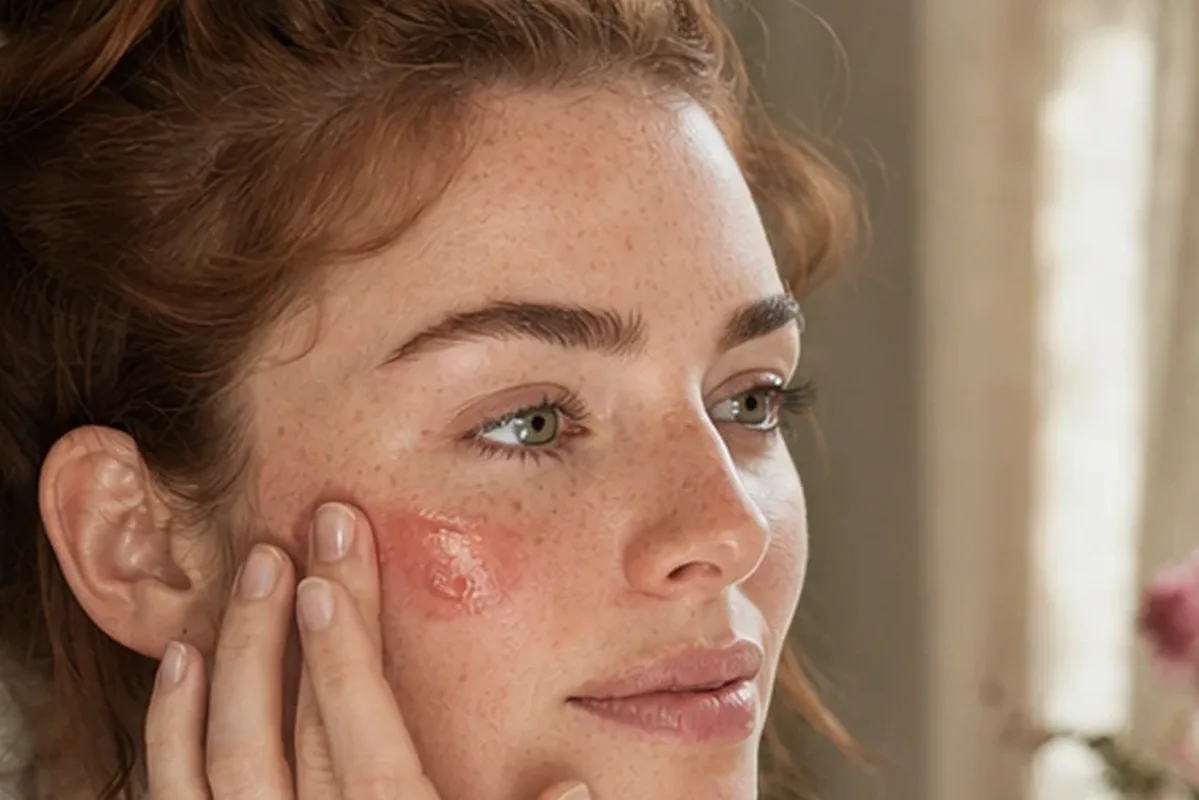 Authentischer Wohlfühlmoment passend zum Beauty-Thema Highlighter für einen natürlichen Look