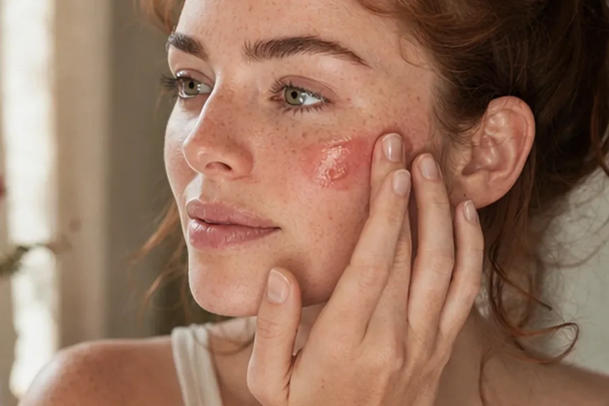 Redaktioneller Beauty-Moment zur Ausgangslage bei Highlighter für langen Halt