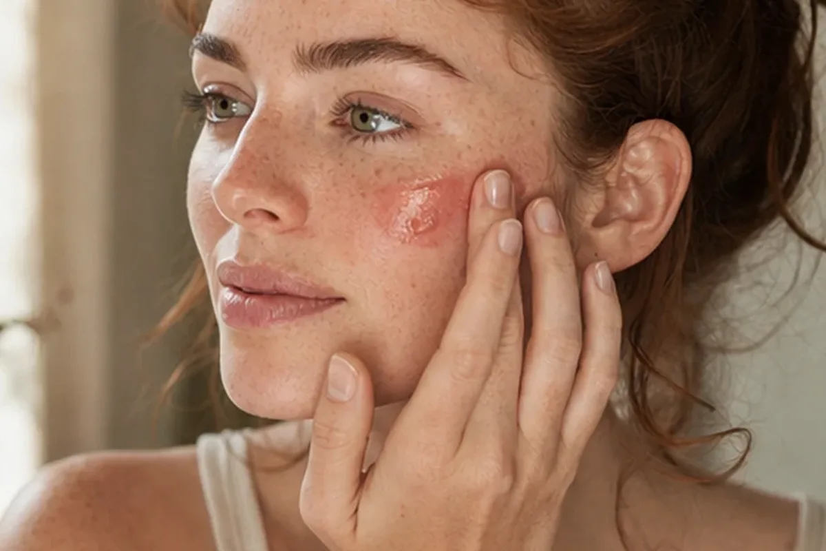 Authentische Beauty-Routine passend zum Thema Setting Spray bei großen Poren