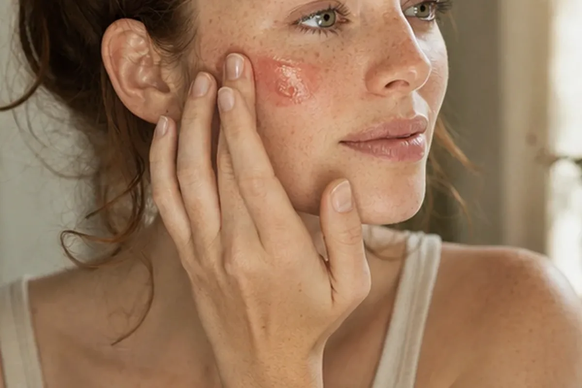 Authentische Beauty-Routine passend zum Thema Lippenstift für trockene Haut