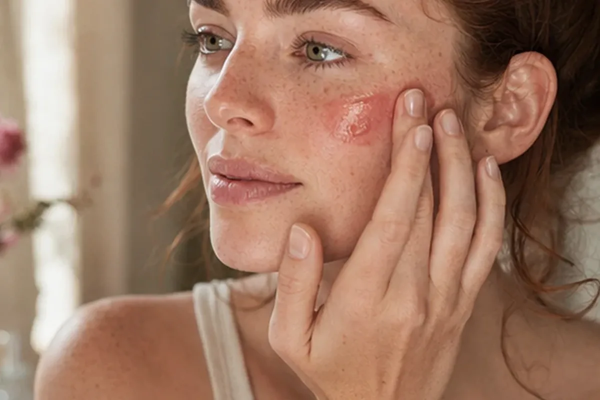 Redaktionelle Detailaufnahme zur Orientierung bei Lippenstift für empfindliche Haut