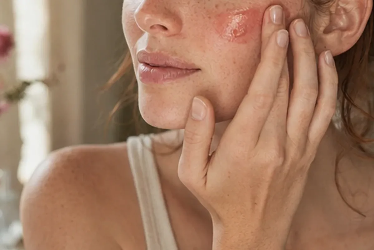 Authentischer Wohlfühlmoment passend zum Beauty-Thema Primer für ölige Haut