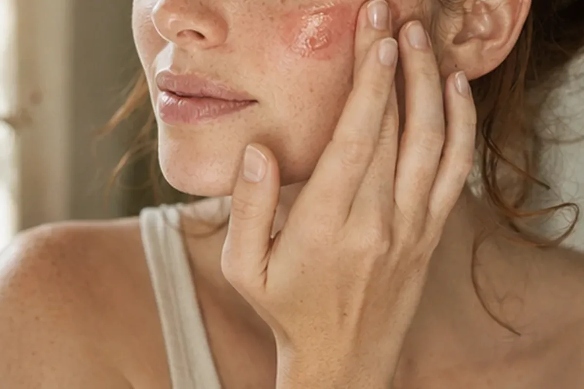 Authentischer Wohlfühlmoment passend zum Beauty-Thema Highlighter für einen natürlichen Look