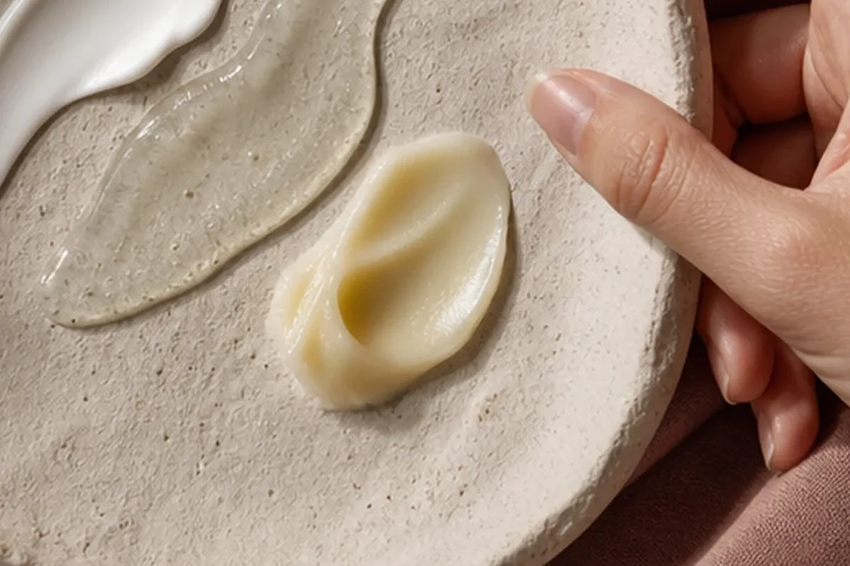 Redaktionelle Detailaufnahme zur Orientierung bei Puder bei großen Poren