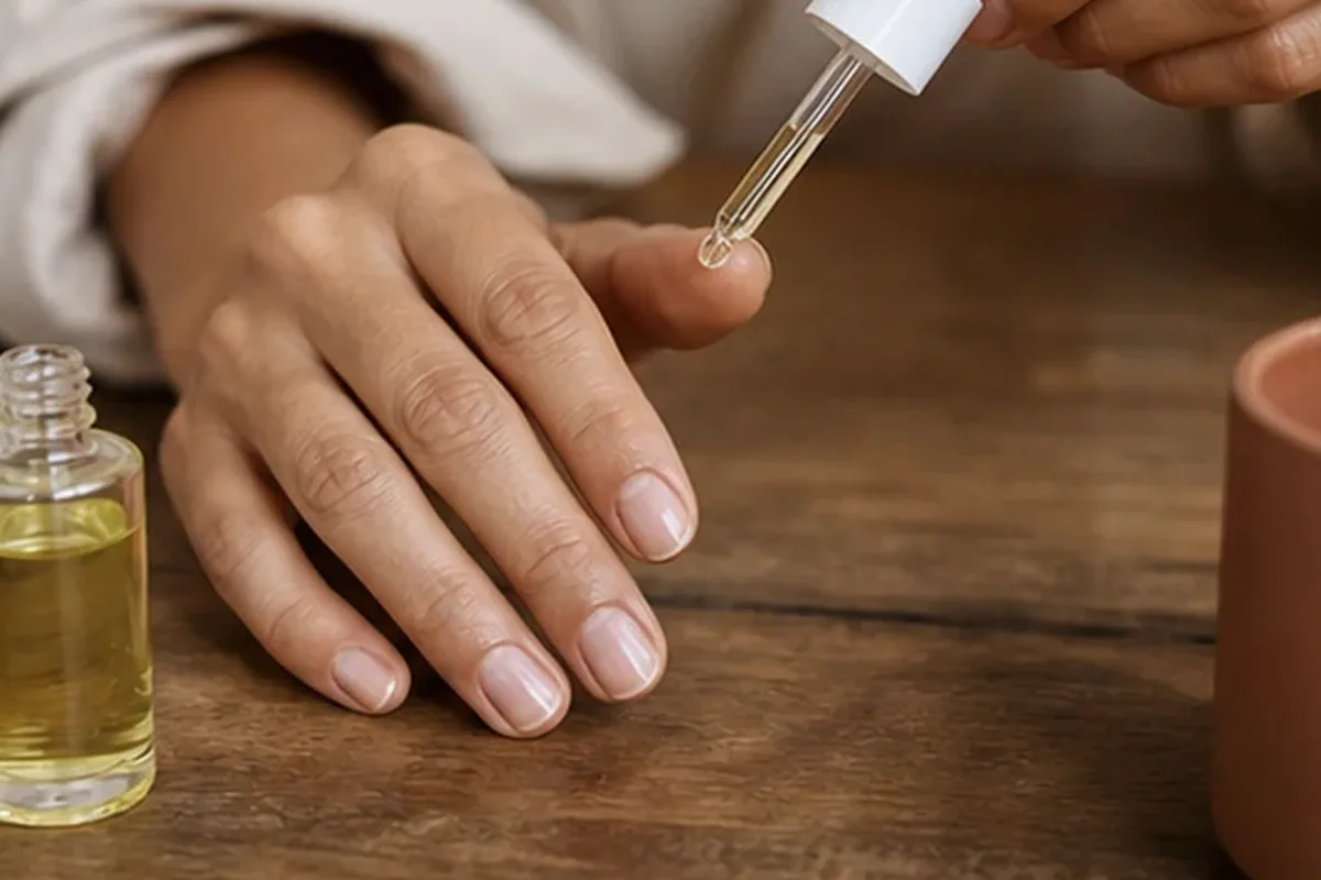 Hochwertige Beauty-Inszenierung zu Auswahlkriterien für Nagelöl für empfindliche Haut
