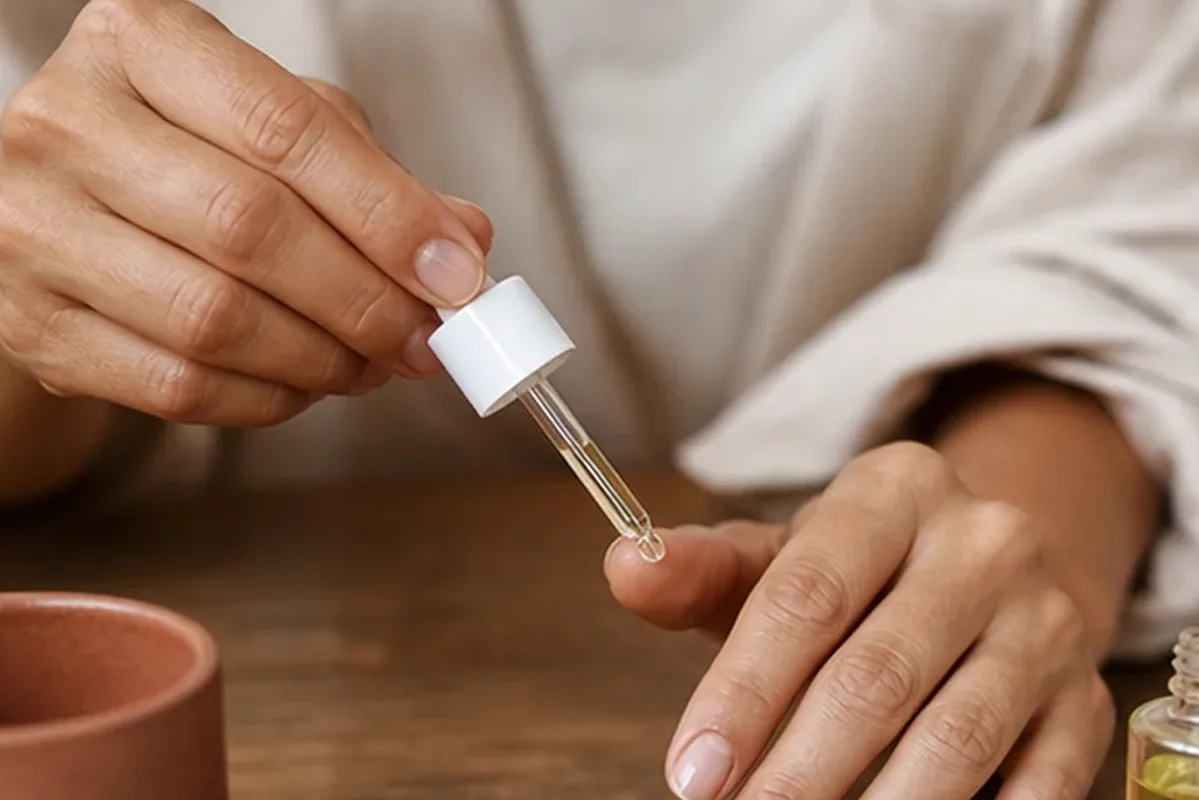 Redaktionelle Detailaufnahme zur Orientierung bei Körperlotion für beanspruchte Hände