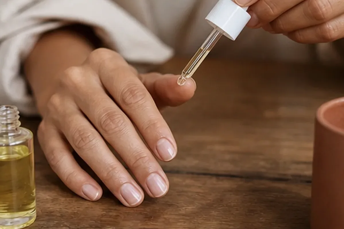 Hochwertige Beauty-Inszenierung zu Auswahlkriterien für Nagelhärter für raue Haut