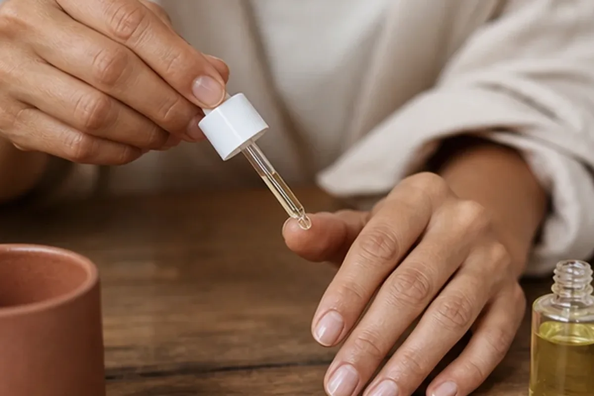 Hochwertige Beauty-Inszenierung zu Auswahlkriterien für Duschöl für müde Füße