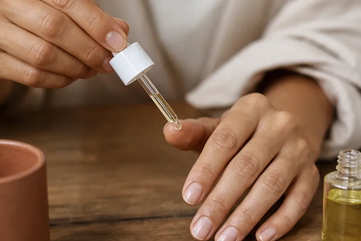 Hochwertige Beauty-Inszenierung zu Auswahlkriterien für After-Sun-Pflege bei brüchigen Nägeln