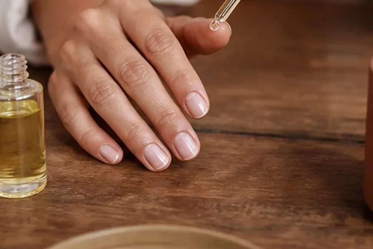 Redaktionelle Detailaufnahme zur Orientierung bei Duschöl für beanspruchte Hände