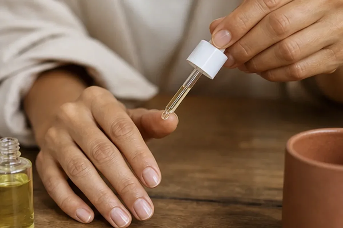 Redaktionelle Detailaufnahme zur Orientierung bei Handcreme für empfindliche Haut