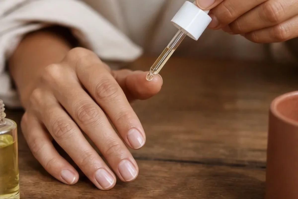 Redaktionelle Detailaufnahme zur Orientierung bei Körperlotion für müde Füße