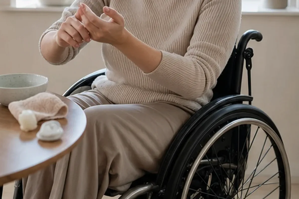 Emotionaler und authentischer Anwendungsmoment rund um Nagelhärter für empfindliche Haut