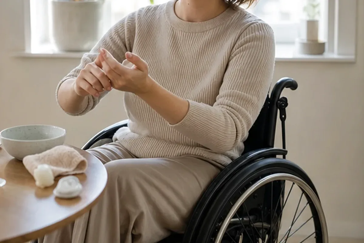 Emotionaler und authentischer Anwendungsmoment rund um Duschöl für empfindliche Haut