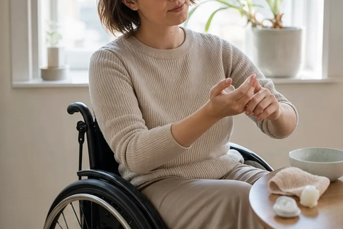 Redaktionelle Detailaufnahme zur Orientierung bei After-Sun-Pflege für raue Haut