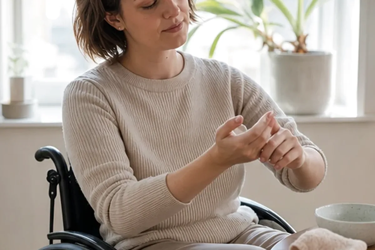 Redaktioneller Beauty-Moment zur Ausgangslage bei Nagelhärter für beanspruchte Hände