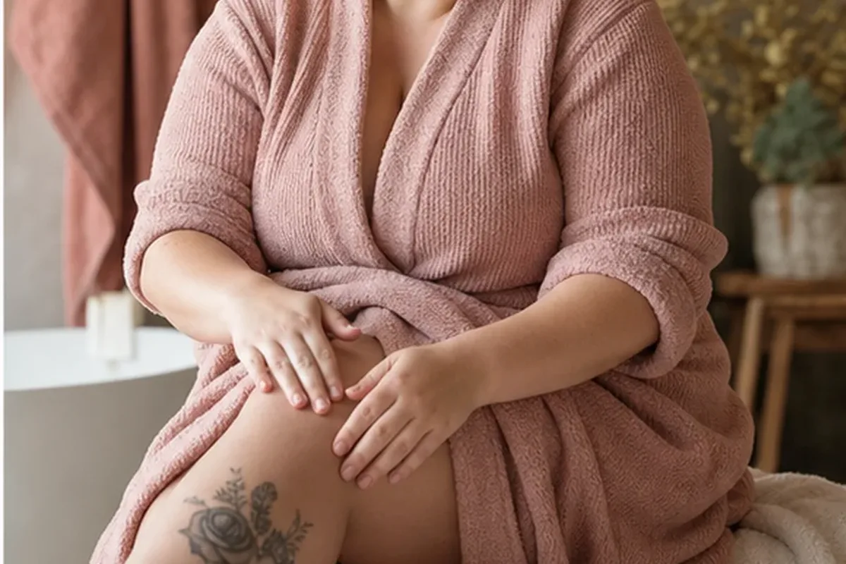 Redaktionelle Detailaufnahme zur Orientierung bei Körperlotion bei Keratosis pilaris