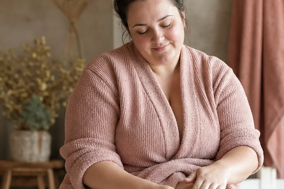 Authentischer Wohlfühlmoment passend zum Beauty-Thema Fußcreme für trockene Haut