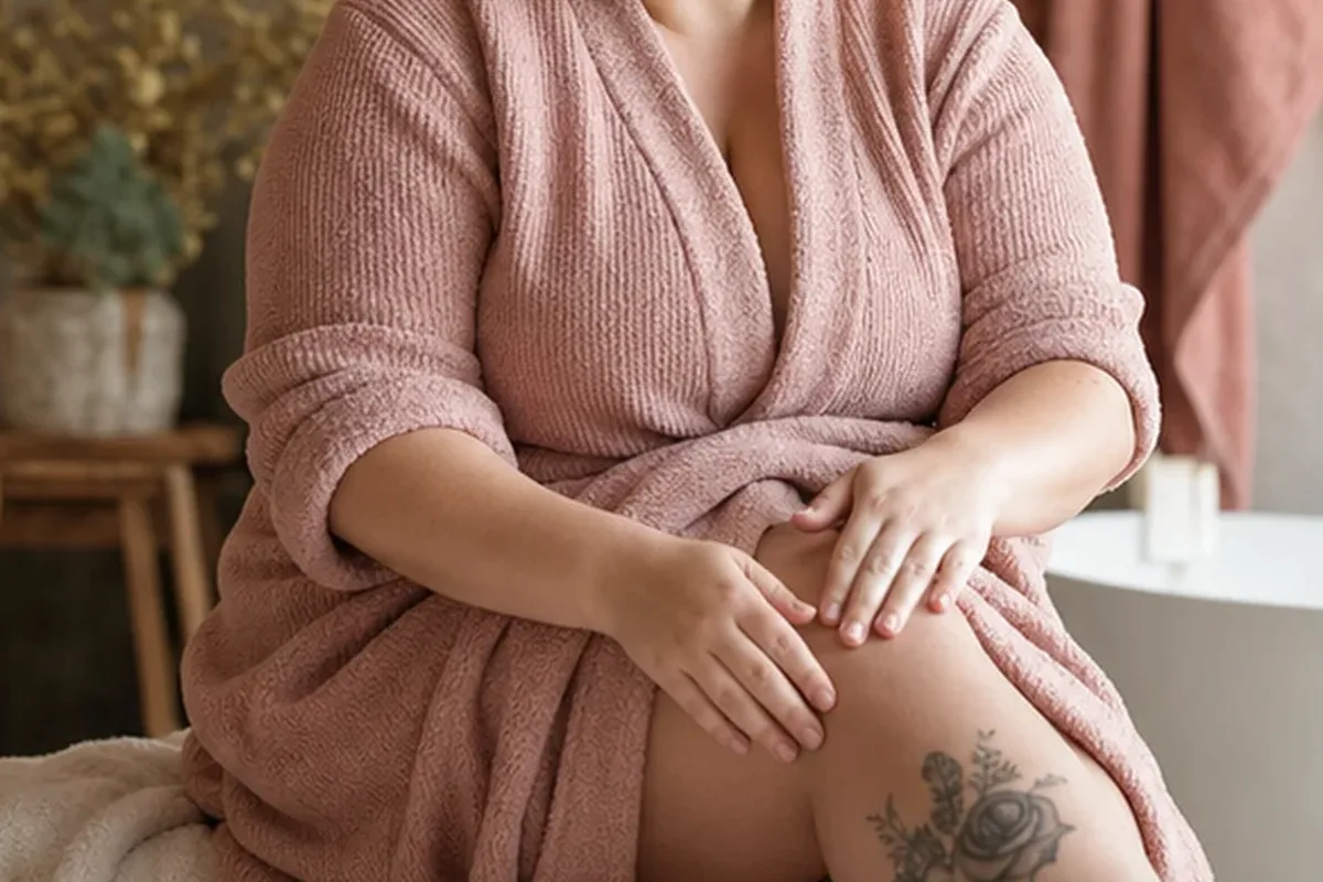 Authentische Beauty-Routine passend zum Thema Körperpflege
