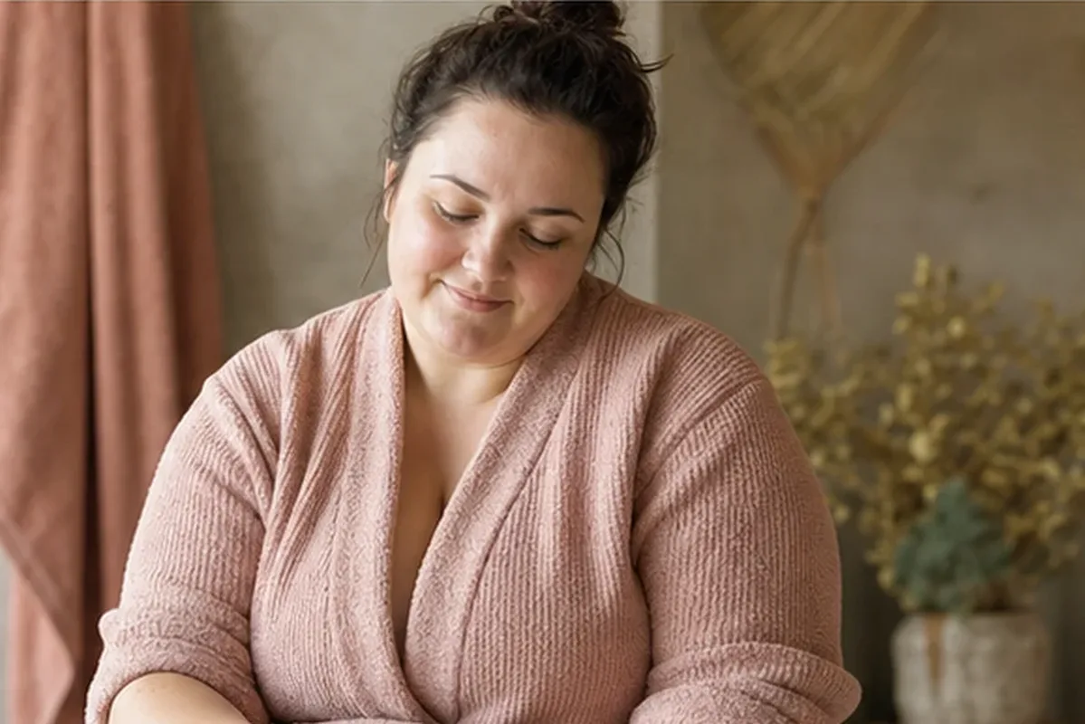 Authentische Beauty-Routine passend zum Thema Körperpeeling für raue Haut