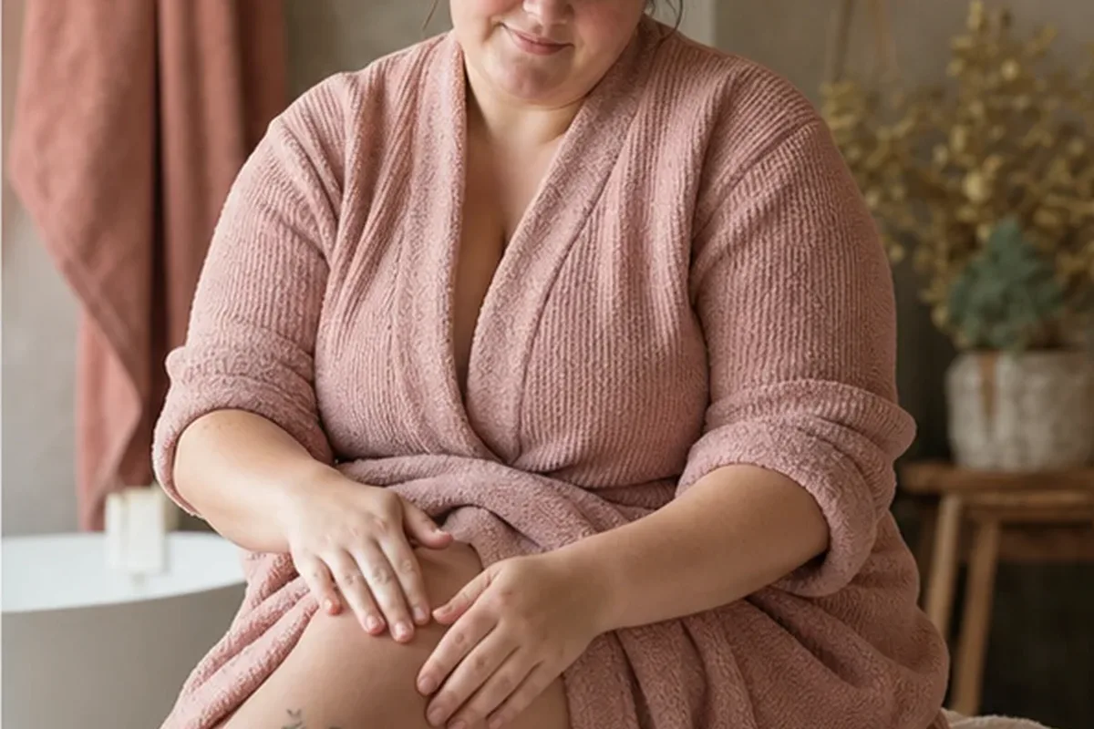 Authentischer Wohlfühlmoment passend zum Beauty-Thema Körperpeeling für müde Füße