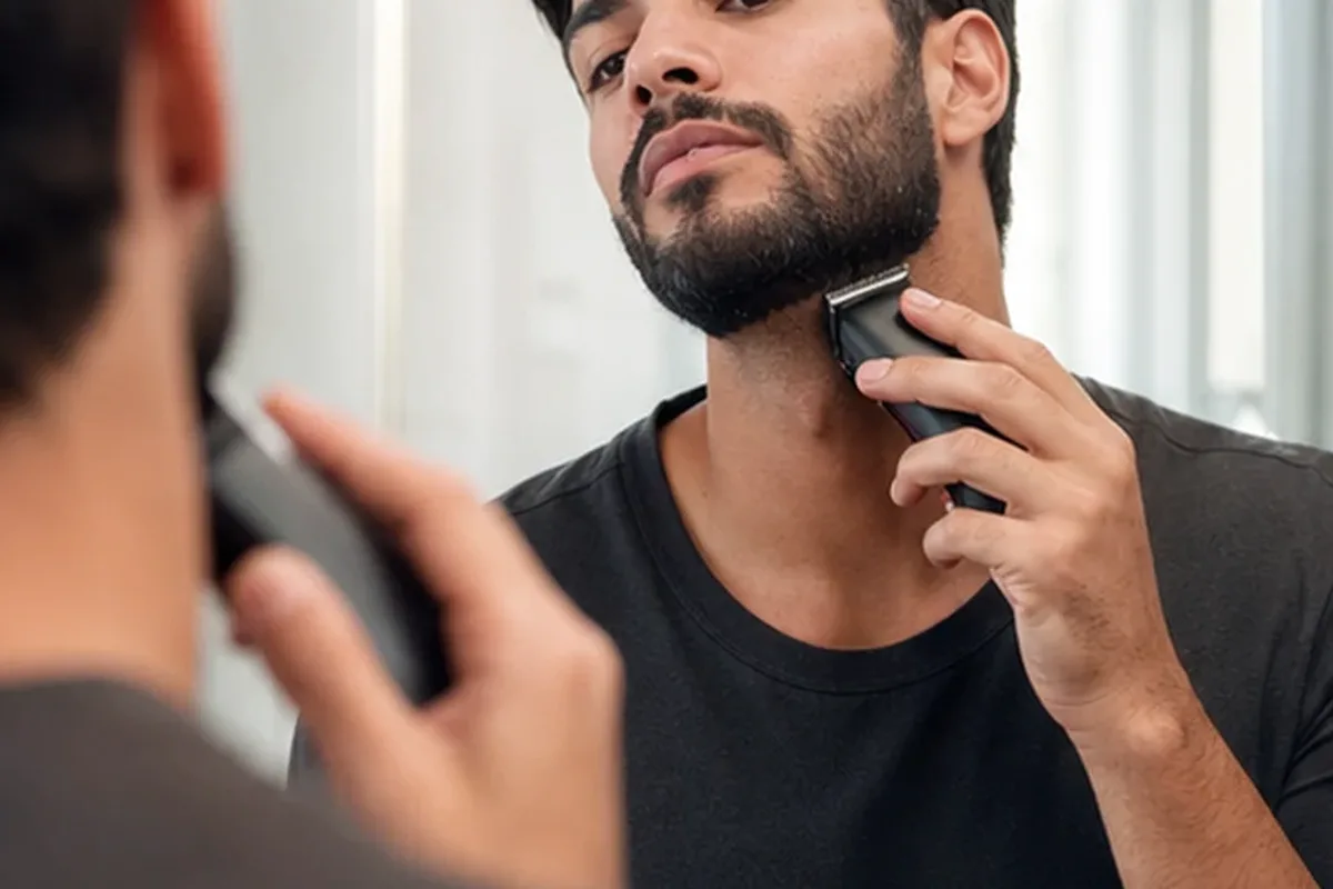 Authentischer Wohlfühlmoment passend zum Beauty-Thema Rasieröl bei eingewachsenen Haaren
