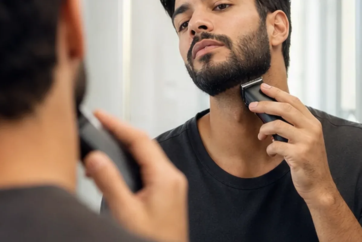 Authentischer Wohlfühlmoment passend zum Beauty-Thema Enthaarungscreme für feine Haare