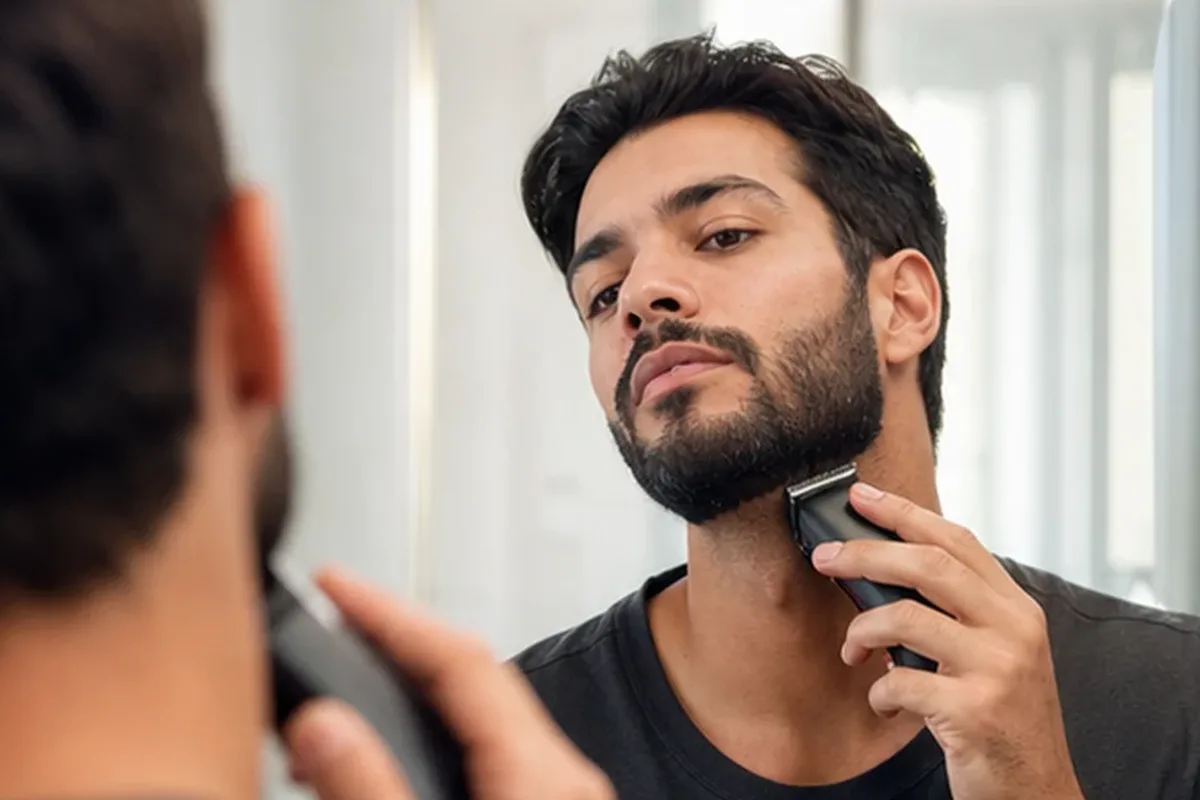 Authentischer Wohlfühlmoment passend zum Beauty-Thema Enthaarungscreme für dunkle Haare