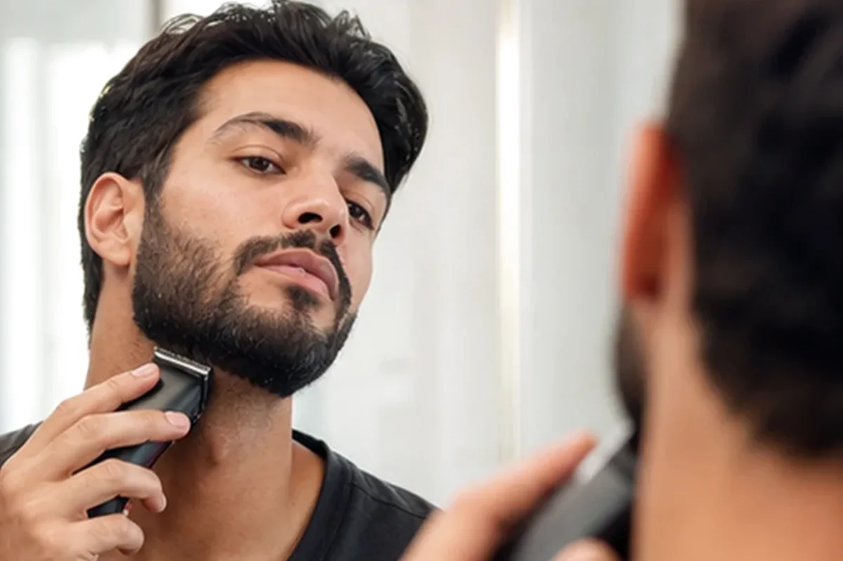 Redaktionelle Detailaufnahme zur Orientierung bei Rasierhobel für feine Haare